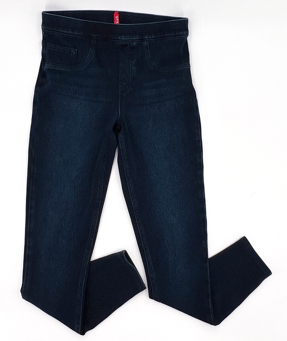 Spanx pants Womens Small Blue Jegging Stretch Skinny Tapered Ankle Dark Wash
